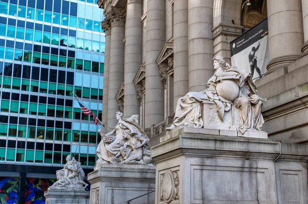 New York Usa October 2018 Statue Front Exterior Alexander Hamilton — Stock Photo, Image