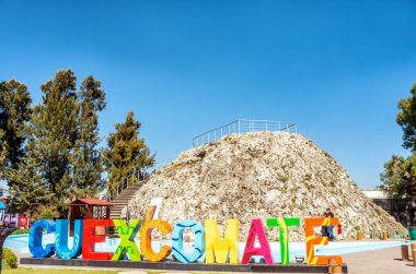Puebla, Mexico - November 27, 2016: Cuexcomate inactive geyser in Puebla city, Mexico  clipart