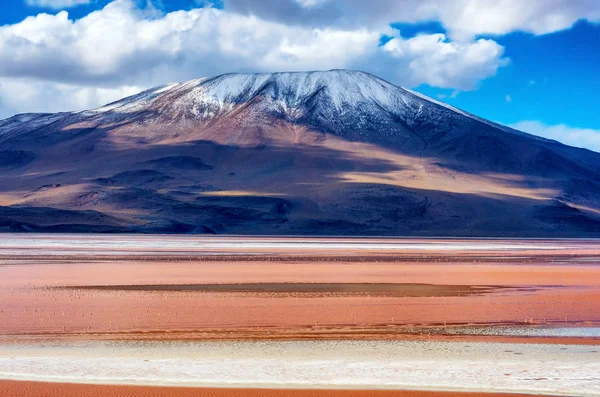 Malowniczy Widok Laguna Colorada Uyuni Boliwii — Zdjęcie stockowe