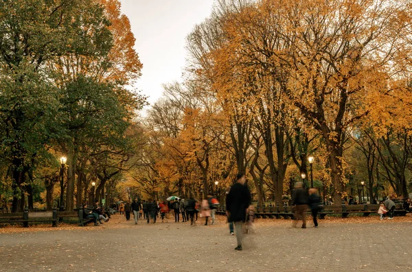 Nueva York Estados Unidos Noviembre 2018 Paisaje Otoñal Central Park — Foto de Stock