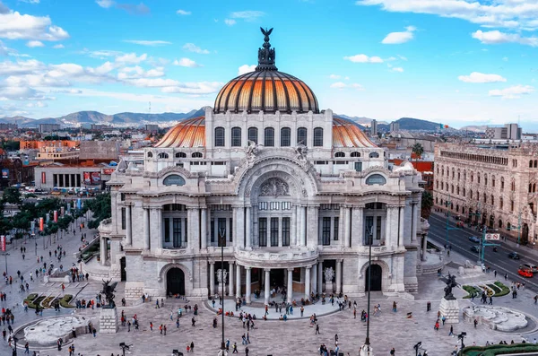 Meksyk Meksyk Listopada 2016 Bellas Artes Pałac Sztuk Pięknych Meksyku — Zdjęcie stockowe