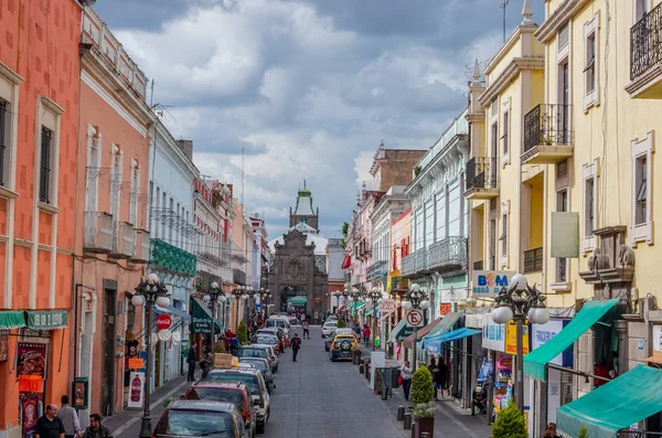 Puebla México Noviembre 2016 Calle Puebla México — Foto de Stock