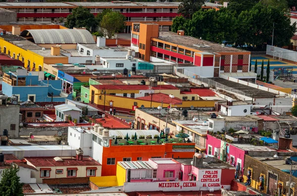 Cholula Mexiko November 2016 Flygfoto Över Downtown Cholula Puebla — Stockfoto