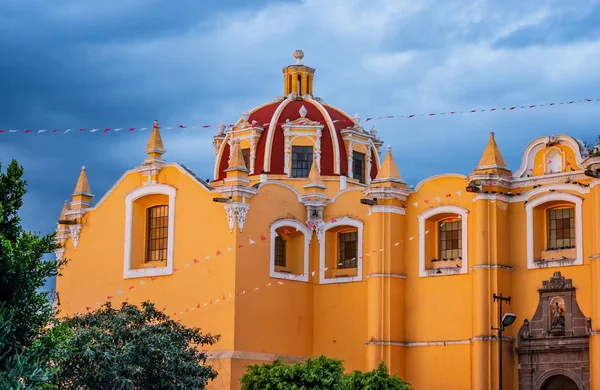 Kirche Von San Pedro Apostol Cholula Puebla Mexiko — Stockfoto