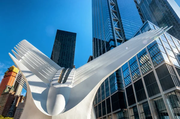 New York Usa Oktober 2018 World Trade Center Transport Hub — Stockfoto