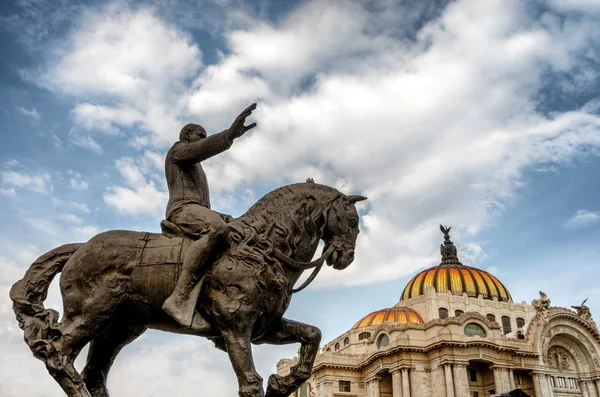 Mexico City Mexiko Prosince 2016 Bellas Artes Palác Výtvarného Umění — Stock fotografie