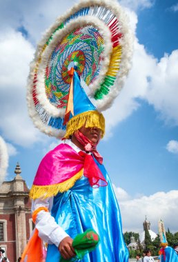 Mexico City, Meksika - 9 Aralık 2016: Festival, Virgin Guadalupe kitle töreni ile 