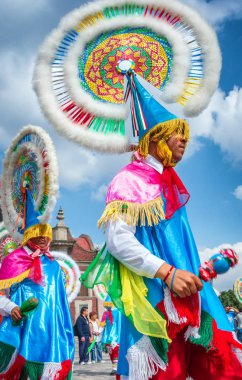 Mexico City, Meksika - 9 Aralık 2016: Festival, Virgin Guadalupe kitle töreni ile 