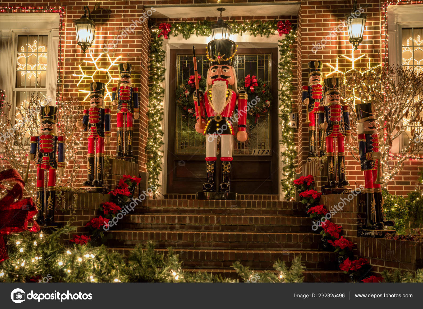 Decoração da casa de Natal em Dyker Heights quebra-cabeça em