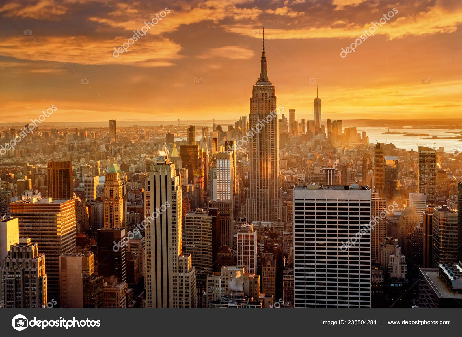 New York Usa December 18 Aerial View Manhattan Skyline Sunset Stock Photo Image By C Byelikova New York Usa December 18 Aerial View Manhattan Skyline Sunset Stock Photo Image By C Byelikova