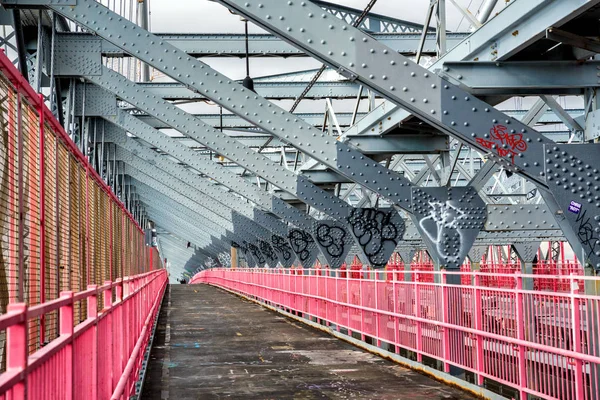 Nowy Jork Usa Grudnia 2018 Williamsburg Bridge Jest Zawieszenie Most — Zdjęcie stockowe