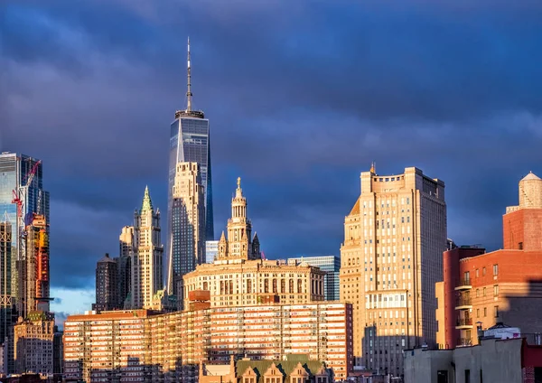 New York Usa November 2018 Ban Manhattan Látképének New York — Stock Fotó