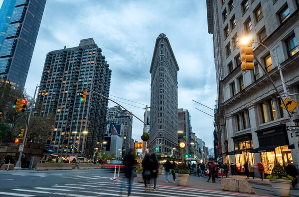 New York City Usa November 2018 Fifth Avenue Clock Flatiron — Stock Photo, Image