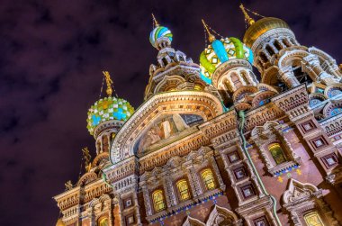 Dökülen kan üzerinde kurtarıcı Kilisesi (Kaplıcalar na Krovi), St Petersburg, Rusya Federasyonu