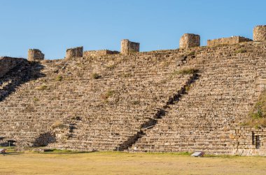kalıntıları Monte Alban - Oaxaca, Meksika