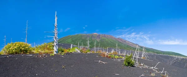 Vulkan Tyatya auf der Insel Kunaschir, Kurily, Russland — Stockfoto