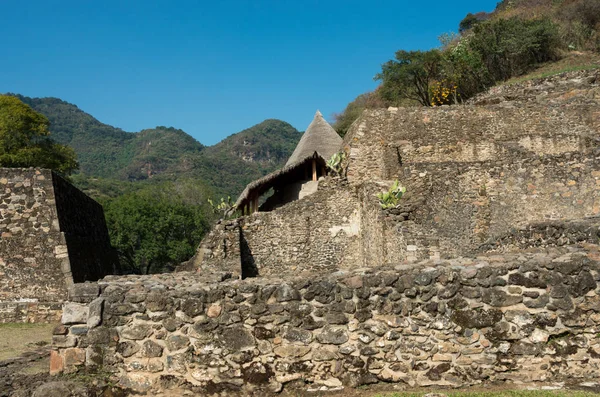 Ruinas en Malinalco, sitio arqueológico en México . — Foto de Stock