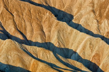 Zabriskie Point in Death Valley Ulusal Parkı, California, ABD