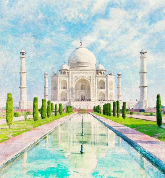 Taj mahal in agra, uttar pradesh, Indie — Zdjęcie stockowe