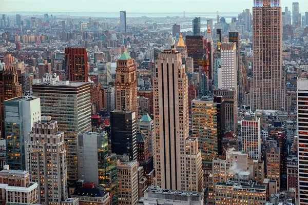 Panorama Manhattanu. New yorku — Stock fotografie