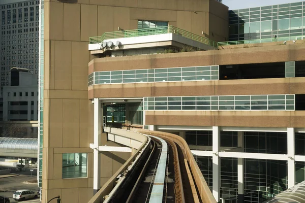 Der detroit people mover ist ein automatisiertes people mover system in detroit, michigan. — Stockfoto