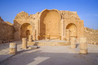 Shivta Kilisesi - İsrail Negev Çölü'nde antik şehir.