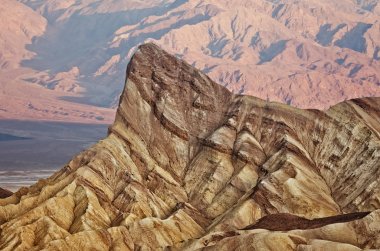 Zabriskie Point in Death Valley Ulusal Parkı, California, ABD