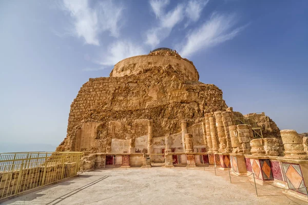 Northern Palace. The ancient fortification Masada in Israel. Masada National Park in the Dead Sea region of Israel. — Stock Photo, Image