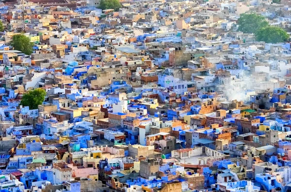 Jodhpur de "blauwe stad" in rajasthan, india — Stockfoto