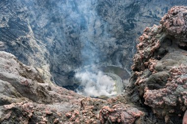 Volcano Kerinci, Sumatra, Endonezya