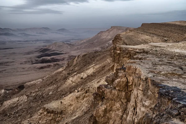 马赫特什（crater）拉蒙，是一个大型的地质地貌 — 图库照片