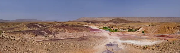 Makhtesh (cratere) Ramon, è un landform geologico di un grande ero — Foto Stock