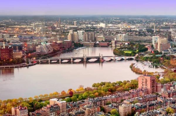 Vista dall'alto di Boston, Stati Uniti — Foto Stock