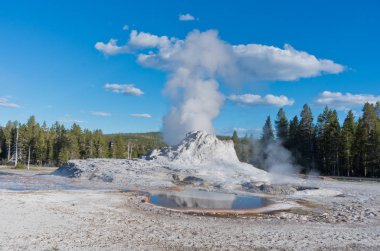 Kale şofben patlama Yellowstone Milli Parkı, ABD