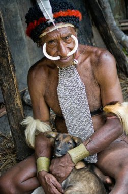 savaşçılar Papua kabile