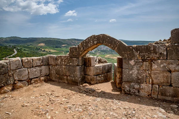 Φρούριο Nimrod Κάστρο Nimrod Είναι Ένα Μεσαιωνικό Κάστρο Ayyubid Που — Φωτογραφία Αρχείου