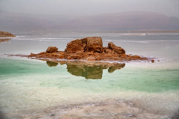 Blick Auf Die Küste Des Toten Meeres Israel — Stockfoto