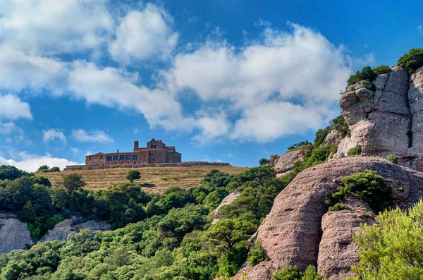 Sant Llorenc Del Munt Benedictijner Klooster Catalonië Spanje — Stockfoto