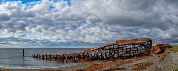Güney Şili Magellanes Deki San Gregorio Daki Eski Geminin Kalıntıları — Stok fotoğraf