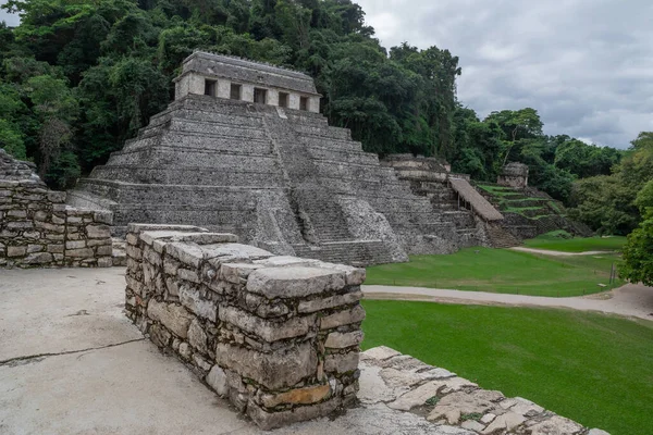 Вид Археологічне Місце Паленке Мексика — стокове фото