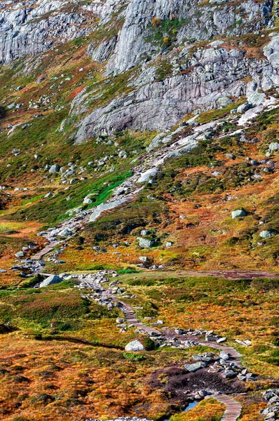 Dağlardaki Sonbahar Manzaraları Norveç — Stok fotoğraf