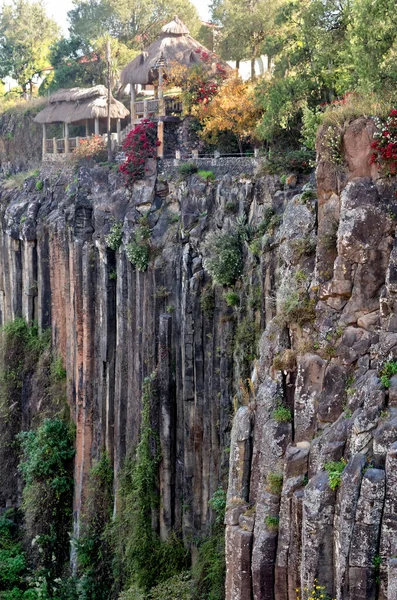 Basaltische Gevangenissen Van Santa Maria Regla Lange Zuilen Van Basalt — Stockfoto