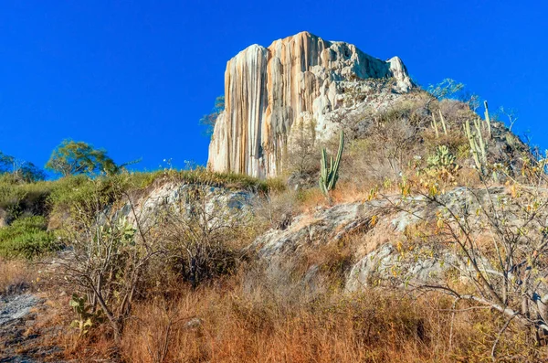 Petrified Waterfalls Hierve Agua Central Valleys Oaxaca Mexico — Stock Photo, Image