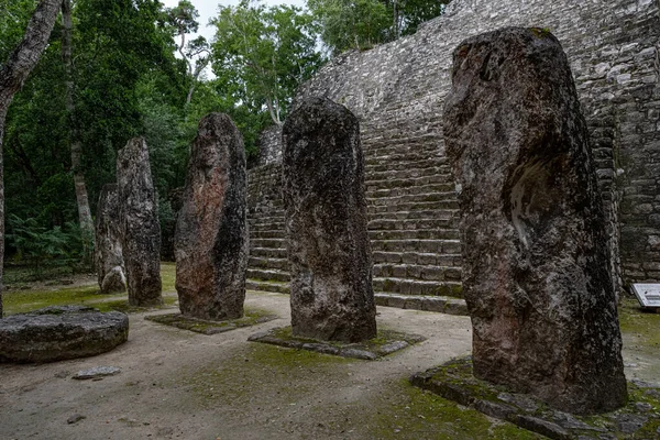 Calakmul Kalakmul Sitio Arqueológico Maya Estado Mexicano Campeche — Foto de Stock