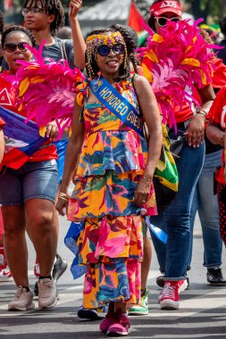 Brooklyn, NY - September 1, 2025: Annual West Indian Day parade on Eastern Parkway in the Brooklyn Borough of New York City