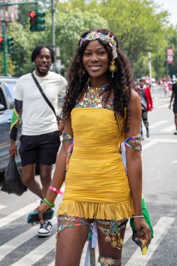 Brooklyn, NY - September 1, 2025: Annual West Indian Day parade on Eastern Parkway in the Brooklyn Borough of New York City