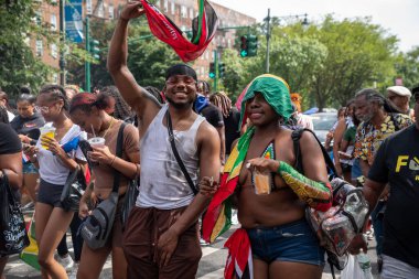 Brooklyn, NY - September 1, 2025: Annual West Indian Day parade on Eastern Parkway in the Brooklyn Borough of New York City