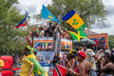 Brooklyn, NY - September 1, 2025: Annual West Indian Day parade on Eastern Parkway in the Brooklyn Borough of New York City