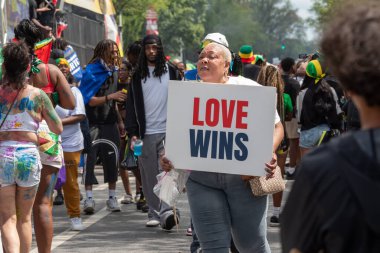 Brooklyn, NY - September 1, 2025: Annual West Indian Day parade on Eastern Parkway in the Brooklyn Borough of New York City