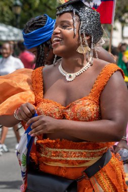 Brooklyn, NY - September 1, 2025: Annual West Indian Day parade on Eastern Parkway in the Brooklyn Borough of New York City